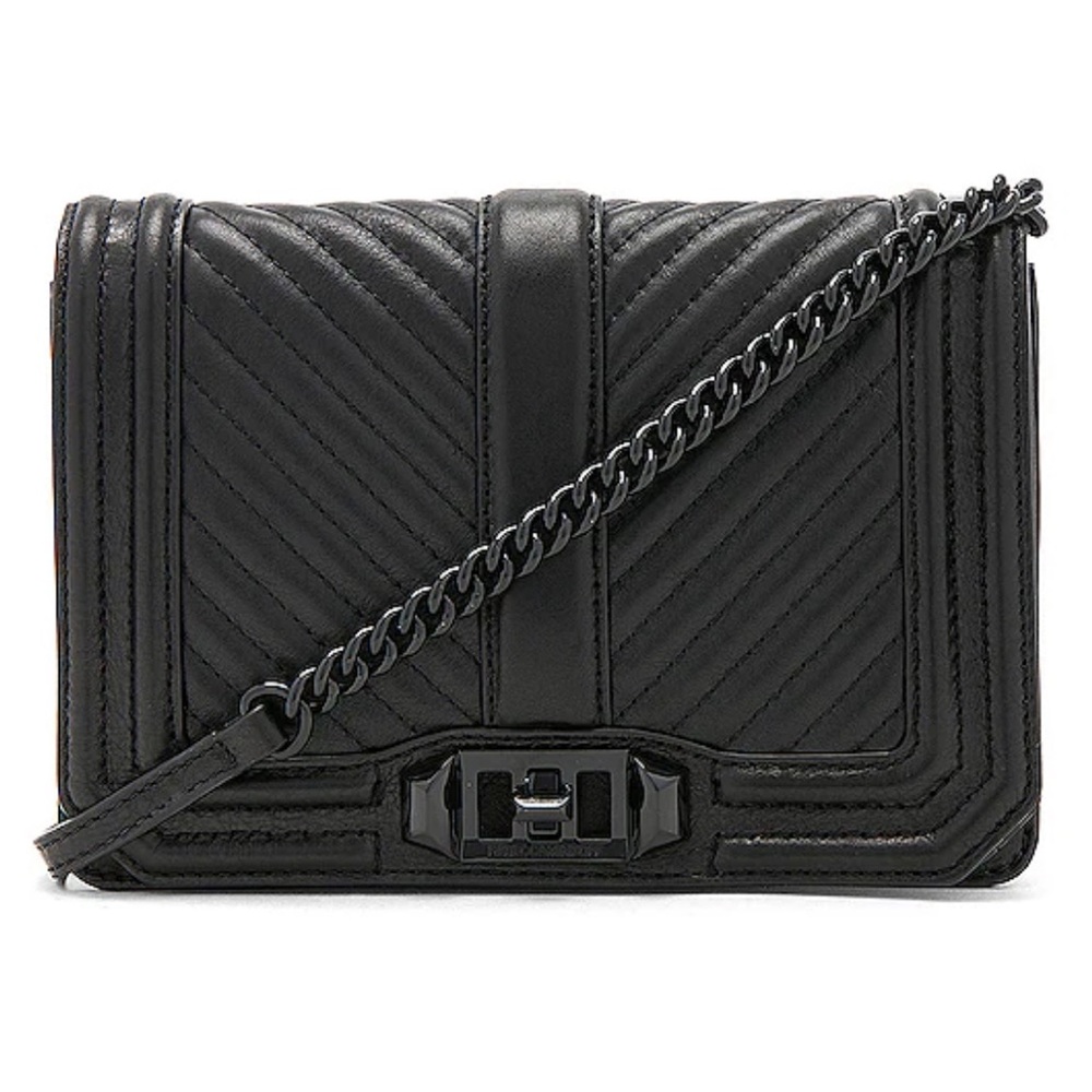 Rebecca Minkoff Chevron Quilted Small Love Crossbody